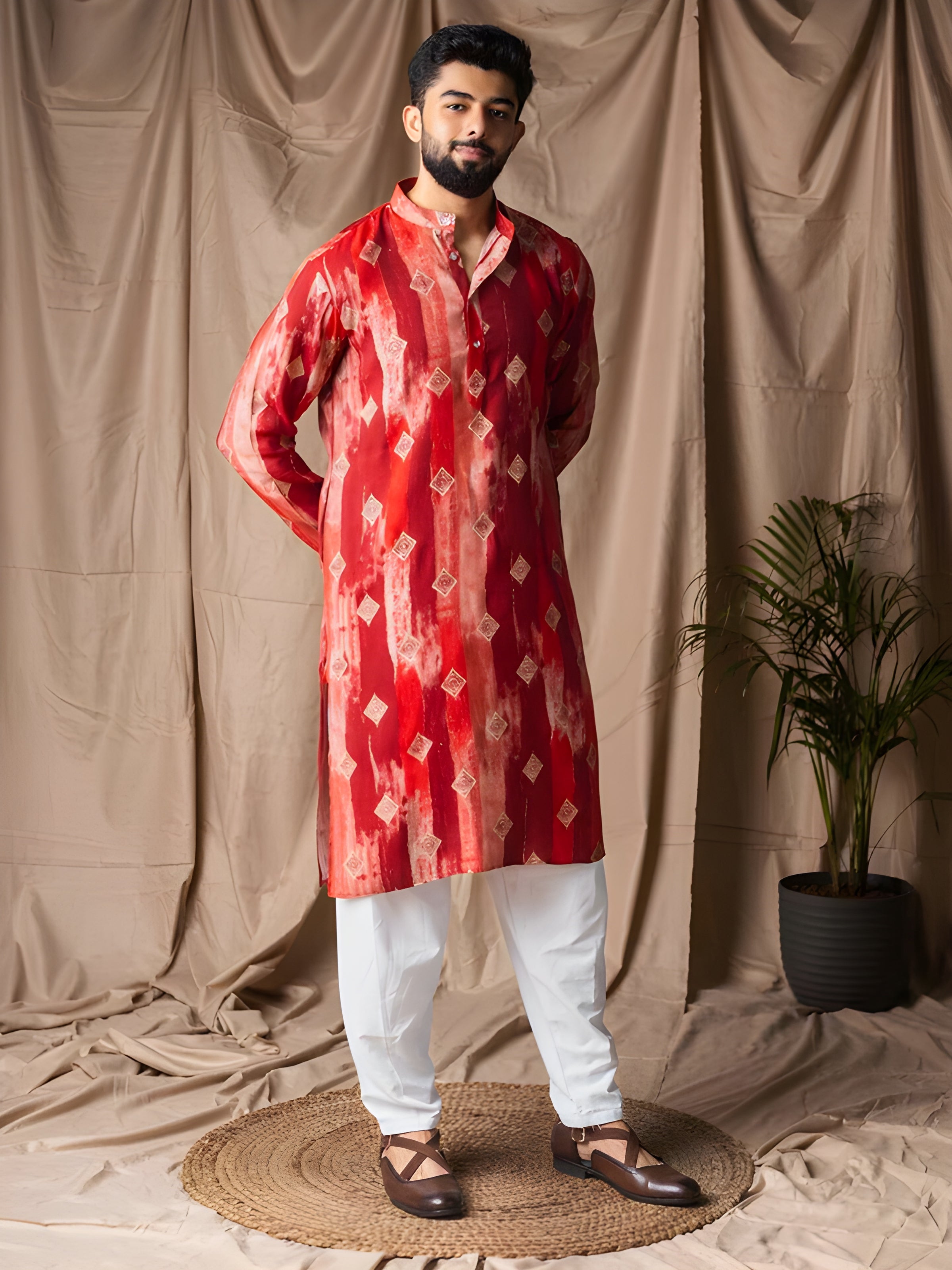 Men's Luxurious Modal Silk Kurta Set – Premium Festive & Wedding Wear