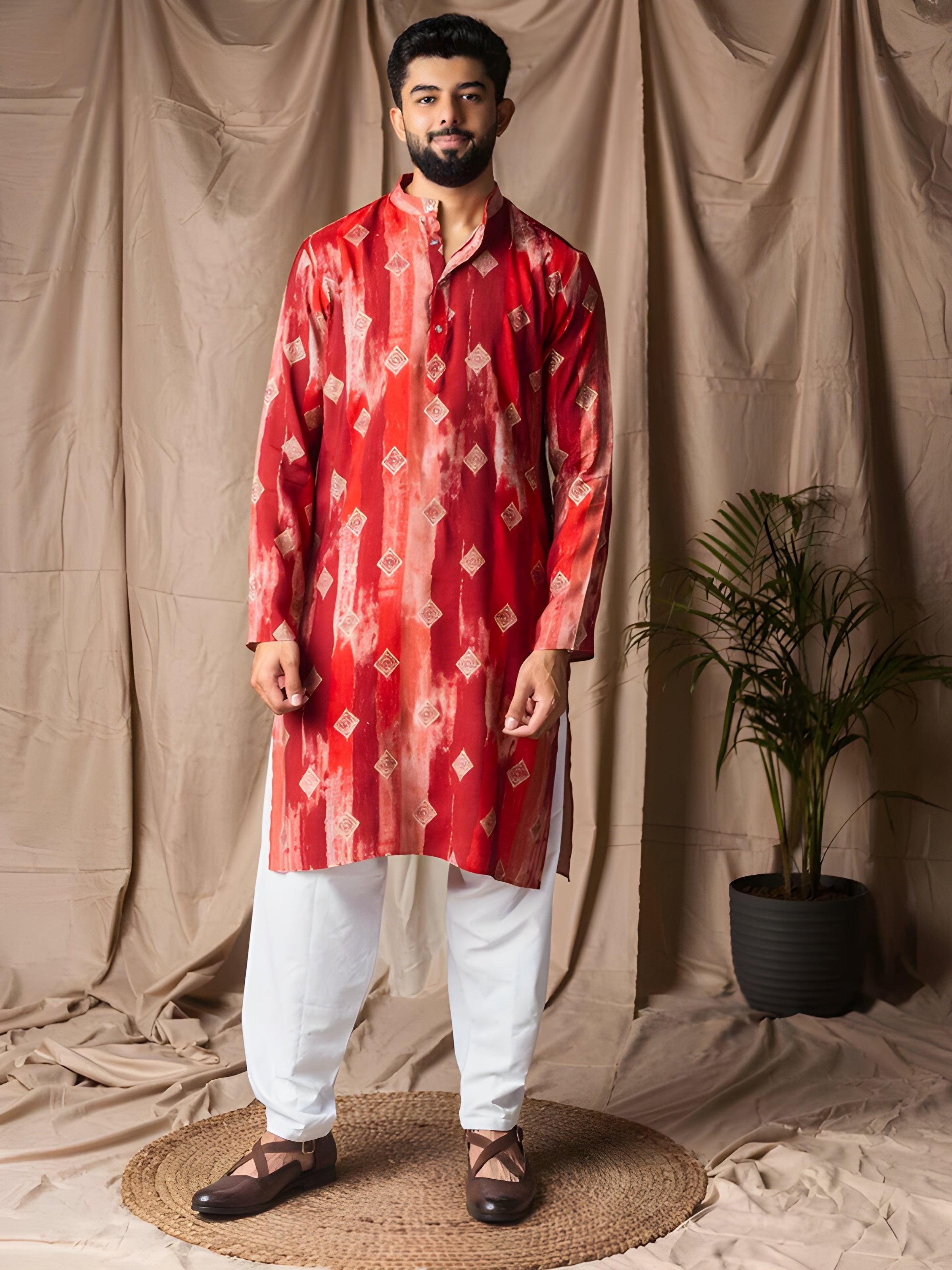 Men's Luxurious Modal Silk Kurta Set – Premium Festive & Wedding Wear